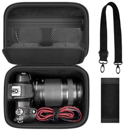 GWCASE - Funda compacta compatible con cámara Canon EOS R100 R50 sin espejo, cámaras de almacenamiento de viaje, bolsa cruzada para cámara de video di
