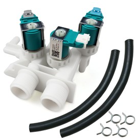 W10599356 W10509710 Washer Water Inlet Valve for Whirlpool, Maytag, KitchenAid, Replacement Parts PS8689091 AP5692067 3023192 W10435235 EAP8689091 AWP41165, Fits WFW80HEBW1 WFW7590FW0 etc