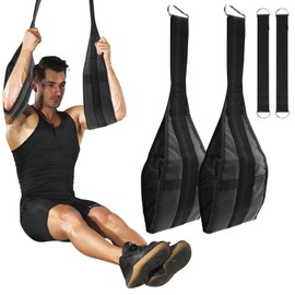Meirivrn Hanging Ab Straps for Pull Up Bar, Ab Sling Strap for Arm Pull up Workout Support, Padded Arm Support Slings Hang Bar Assist Strap for Training Knee and Leg Raise