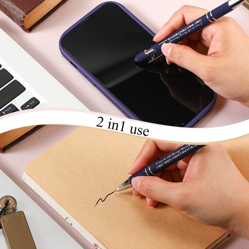 Fuutreov 50 Pcs Christian Pens Gift Bulk Bible Verse Inspirational