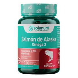 Solanum Omega 3 Salmón De Alaska+vit.e &coq-10 120mincap Sfn Sabor Sin sabor