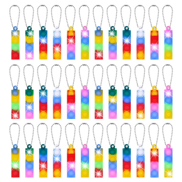 Ainiv 36 PCS Mini Fidget Pop Bubble Toys, Square Squeeze