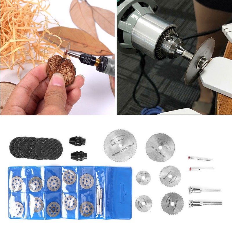 34Pcs Saw Blade Set HHS Circular Resin Diamond Cutting Set