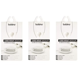 Bobino Cord Wrap : Medium/White Value Pack of 3