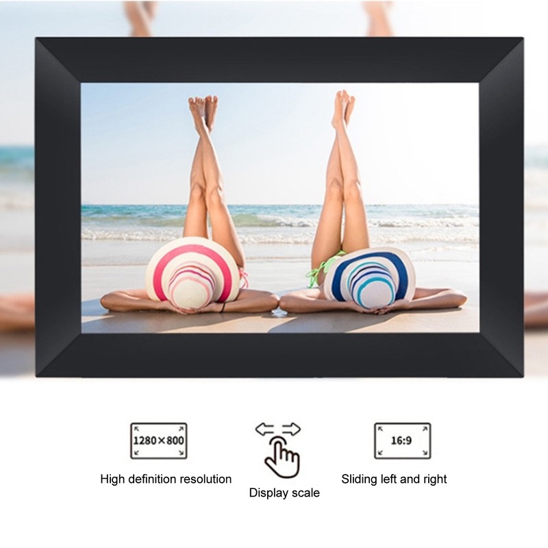 10 Inch WiFi Digital Picture Frame IPS Touch Screen Easy