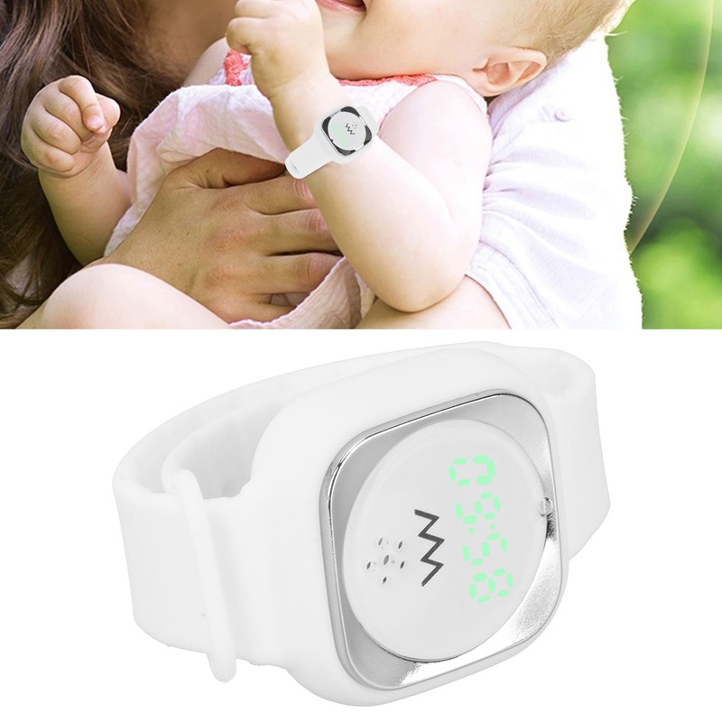 Ultrasonic Mosquito Repellent Bracelet with Time Display Anti Mosquito Wristband