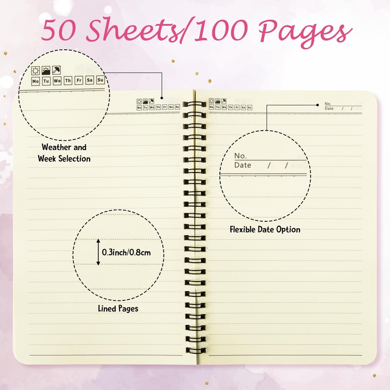 E1mity Blue Inspirational A5 Notebooks 2P