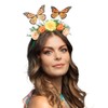 Boland 01434 - Butterfly Headband Tiara with Flowers, Accessories for