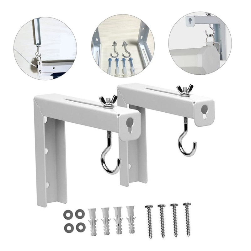 CIYODO Adjustable Wall Mount for Projection Screens Sturdy Bracket Easy