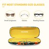 molshine Hard Shell PU Leather Glasses Case, Travel Portable Eyeglass