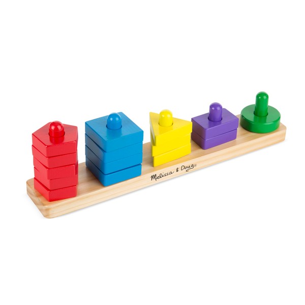 Melissa & Doug Stack and Sort Board - Wooden Educational