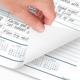 2025 AT-A-GLANCE® Monthly Desk Pad Calendar, 21-3/4" x 17", Black/White, January To December