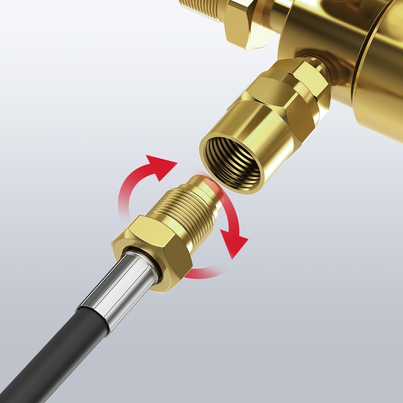 ARCCAPTAIN Inert Gas Welding Hose 10FT, Argon CO2 Gas Regulator