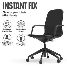 VDE Industries Fix A Sinking Office Chair - No Gas Lift Cylinder or Tools Required - Replacement Computer Office Chair Gas Lift Cylinder Alternative
