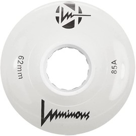 Luminous Wheels Luminous LED Quad Roller Skate Outdoor Wheels (4 Pack,White,62mmx30mm/85A)