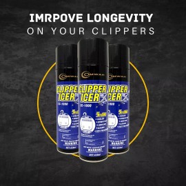 OMWAH 3 in 1 Clipper Icer Blade Cleaner and Lubricant Clipper Spray (3 pack)