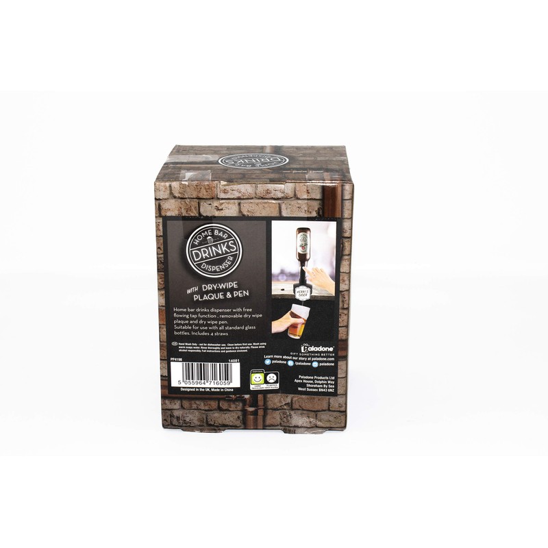 Gentlemans Club Home Bar Drinks Dispenser, Multi, 12 x 11