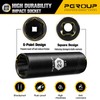 PGROUP 3/8” Drive Deep Impact Socket, Metric(23mm socket), 6-Point, Cr-V