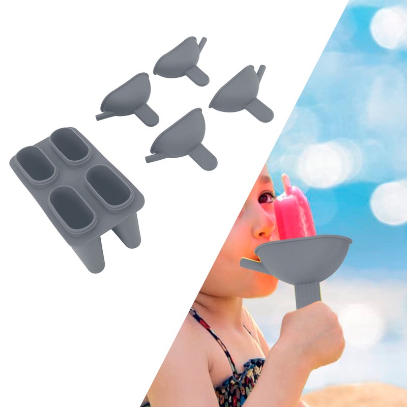 Ice Cream Mold Silicone Practical Portable DIY Ice Pop Maker