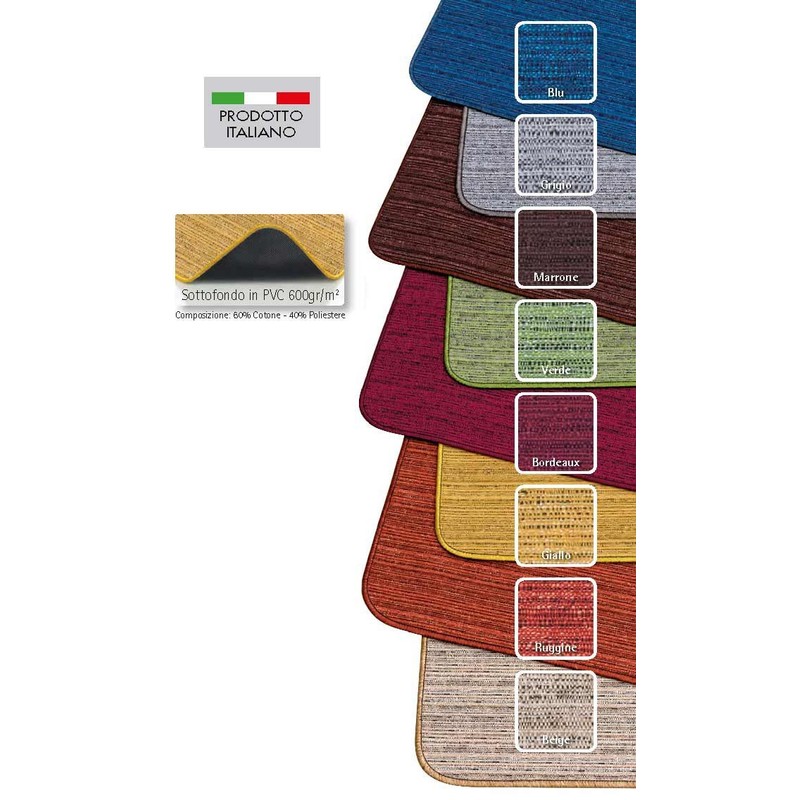 Casatessile Melange 53 cm Wide Kitchen Rug, Marrone, 400 cm