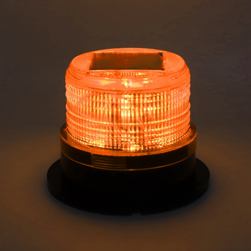 Solar Beacon Light Caution Light 8 LED Dusk to Dawn