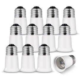Light Socket Extender,E26 to E26 Medium Screw Bulb Socket Extension Adapter,Recessed Socket 1.2" Extensions,Light Cans Socket Extender Adapter