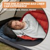 Ultralight Travel Sleeping Bag Liner - Soft, Breathable & Compact