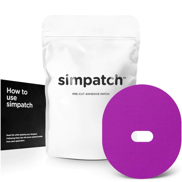 simpatch parche calcomanía para dexcom – Pack de 25 – disponible en 4 colores., Púrpura