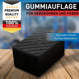 Rubber pad for lifting platforms and cars - rubber blocks and rubber blocks for safely lifting vehicles (60 mm)