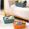 CHILDWEET 6PCS Plastic Storage Boxes Lids Multi-purpose Desk Organizers for