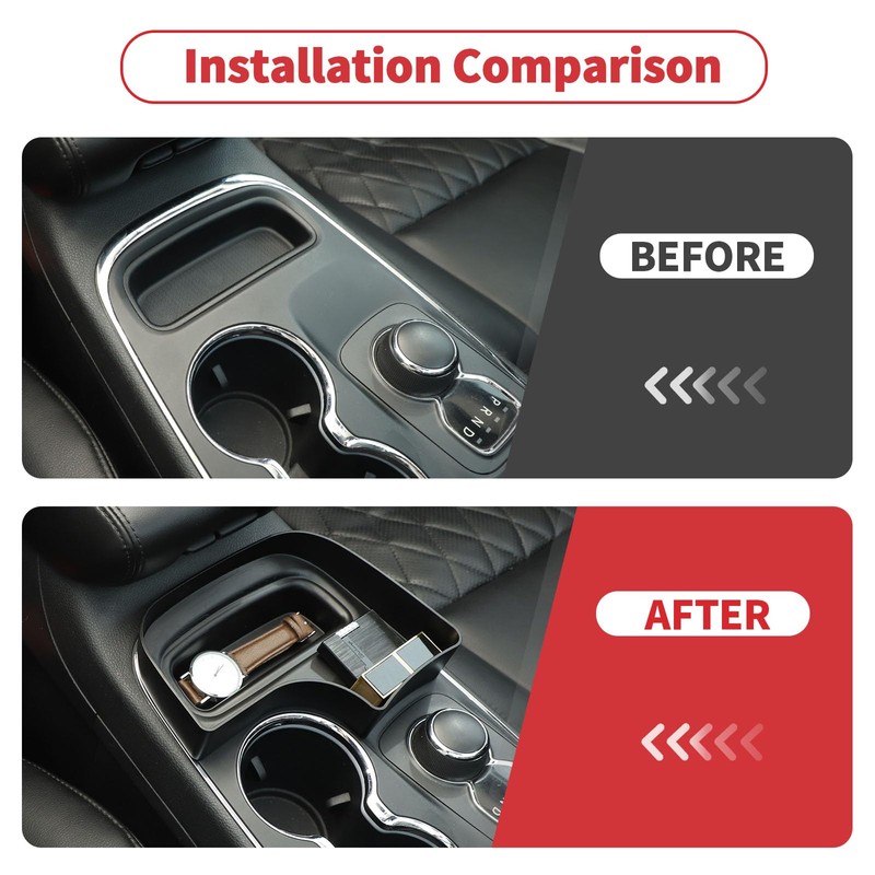 Linskip Center Console Organizer Compatible with Dodge Durango 2014 2015