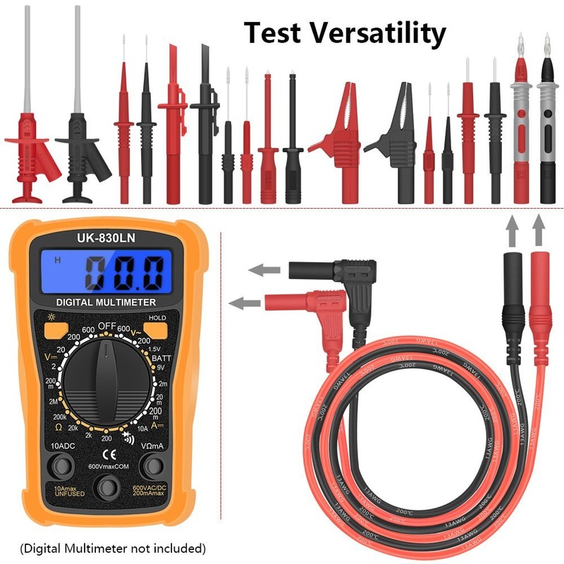 Whole Set Multimeter Test Lead Kits Set Essential Automotive Electronic