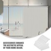 OSALADI Vertical Blind Replacement Slats, 20pcs Vertical Blind Bottom Roller