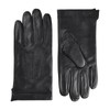 Harssidanzar Men's Leather Gloves Touchscreen With Cashmere Lined SM052UK,Black,Size S