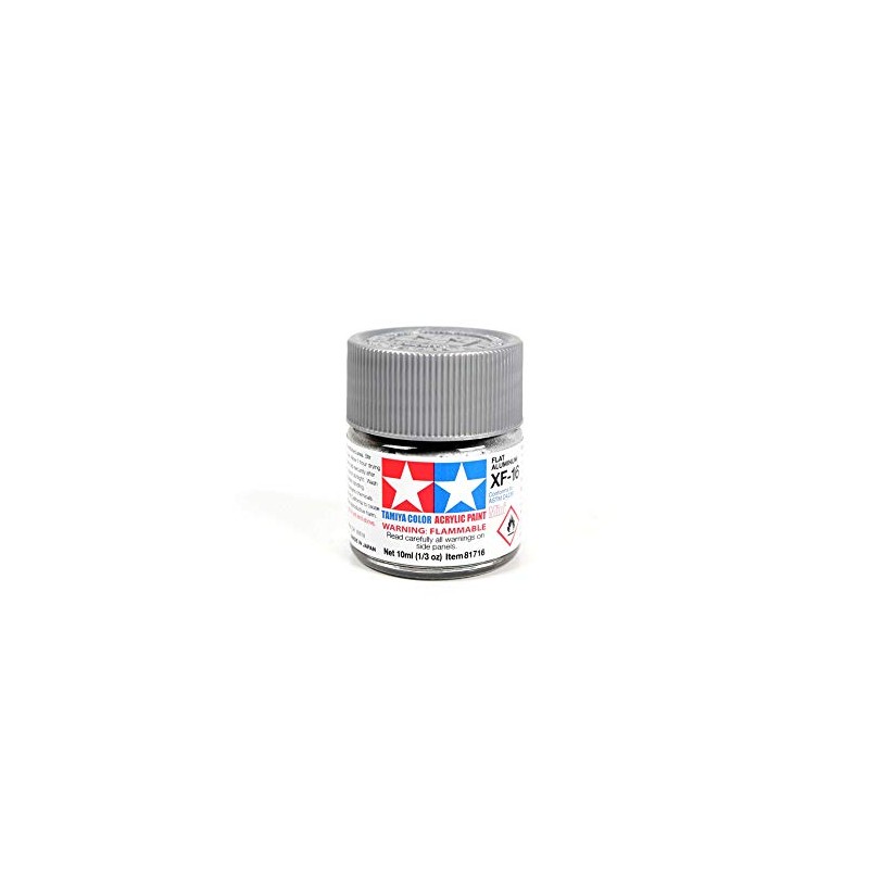 TAMIYA 81716 Mini Acrylic Paint Matt Aluminium 10ml XF-16