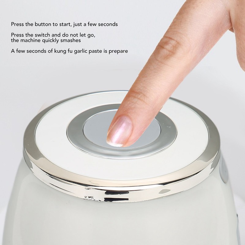 Electric Garlic Chopper 3 Blade Powerful Motor Multifunctional Food Processor