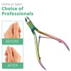 Cuticle Trimmer with Cuticle Pusher Professional Stainless Steel Cuticle Cutter