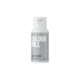 Colour Mill Oil-Based Food Coloring, 20 Milliliters Concrete