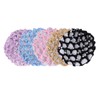 FRCOLOR Elastic Hair Snood Net 5 Pack Handmade Crochet Hairnet