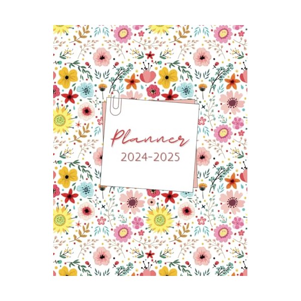 2024-2025 Monthly Planner 8.5 x 11: Time Master Calendar Notebook
