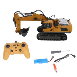 1:20 Scale Remote Control Excavator Construction Tractor Light Music 11 Channels 2.4Ghz RC Excavator Toy