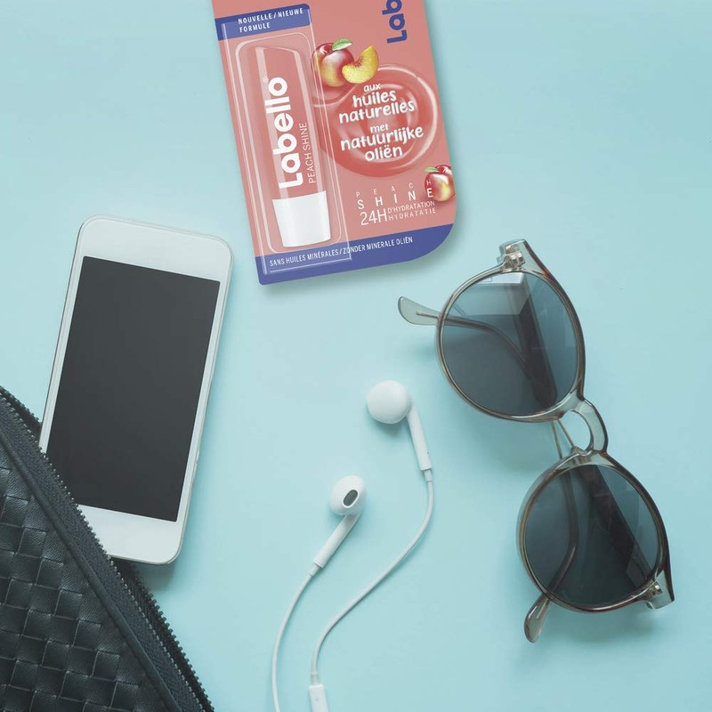 Labello Peach Shine Lip Balm 4.8g