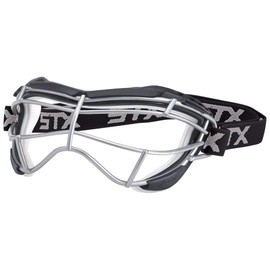 STX Lacrosse Focus-S Goggle, Graphite/White