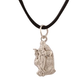 Rudra Empire Shree Radha Krishna with Bansuri Spiritual Pendant for Men Women, Free Size, Brass, No Gemstone