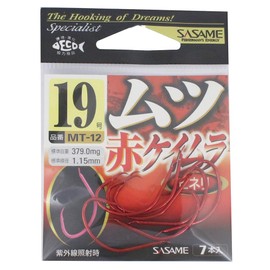 ささめ針(SASAME) MT-12 ムツ 赤ケイムラ 19号