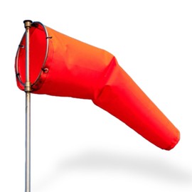 18" Diameter x 60" Long Heavy-Duty Nylon Windsock – UV & Weather Resistant – Ideal for Airport Runways, Helipads, Oil Rigs, and Industrial Sites – Durable Polyurethane Coated Fabric - Metal Frame not Included