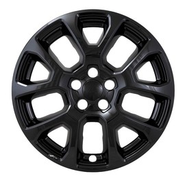 Set of 4 18" 10 Spoke Snap-On Wheel Skins for Jeep Compass Latitude 2022-2025 - Gloss Black