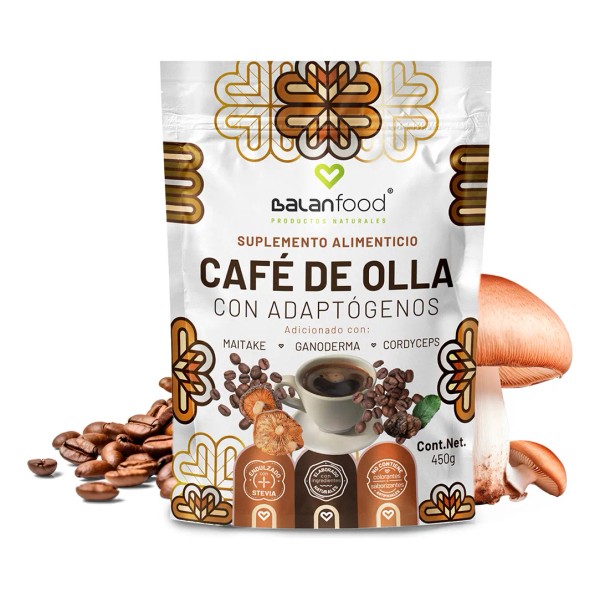 Café de Olla Funcional con Hongos Adaptógenos Balanfood Energía Natural