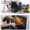 TeamFar Roasting Pan, 14” Nonstick Deep Lasagna Brownie Turkey Pan