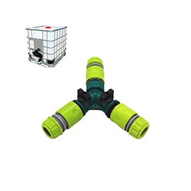 POWERTOOL Irrigation Quick Connector Y Connectors, Plastic Y Connectors Valve With 3 Quick Connector Green Plastic Durable For Garden Irrigation System, Lawn, Backyard(3 Set)